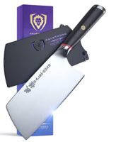DALSTRONG Cleaver Knife - 7" - Phantom Series - Japanese High-Carbon - AUS8 Steel - Pakkawood Handle - w/Sheath